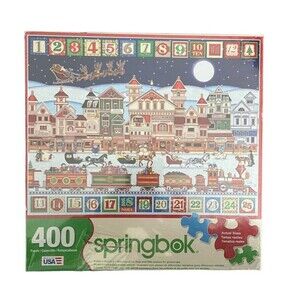 Sealed SPRINGBOK To All A Good Night 400 Pc Puzzle 2016 Slight Damage Box USA